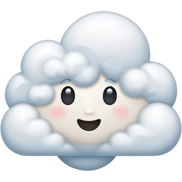 nuvem sem rosto emoji