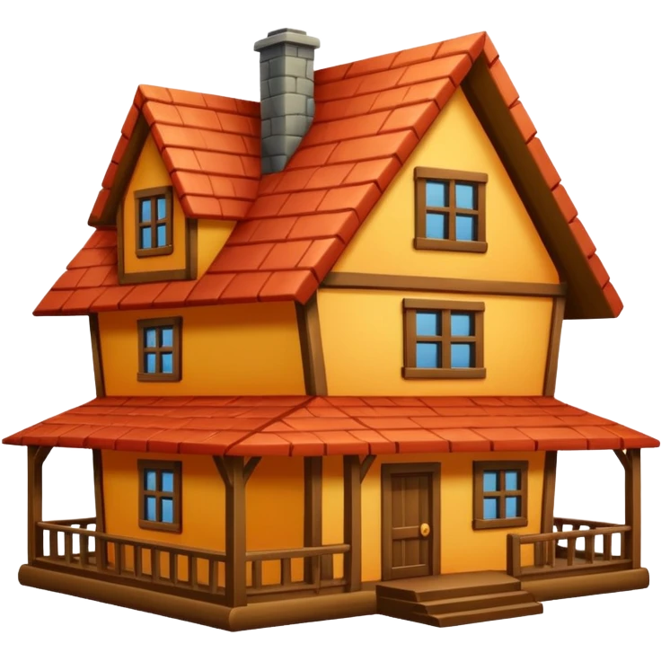 big wood house emoji