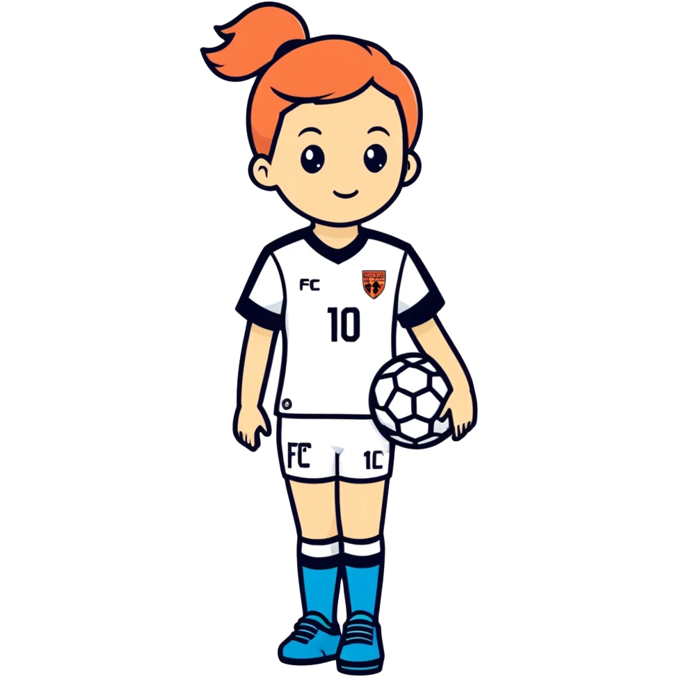Mädchen trägt Fc Münsingen Trikot  emoji