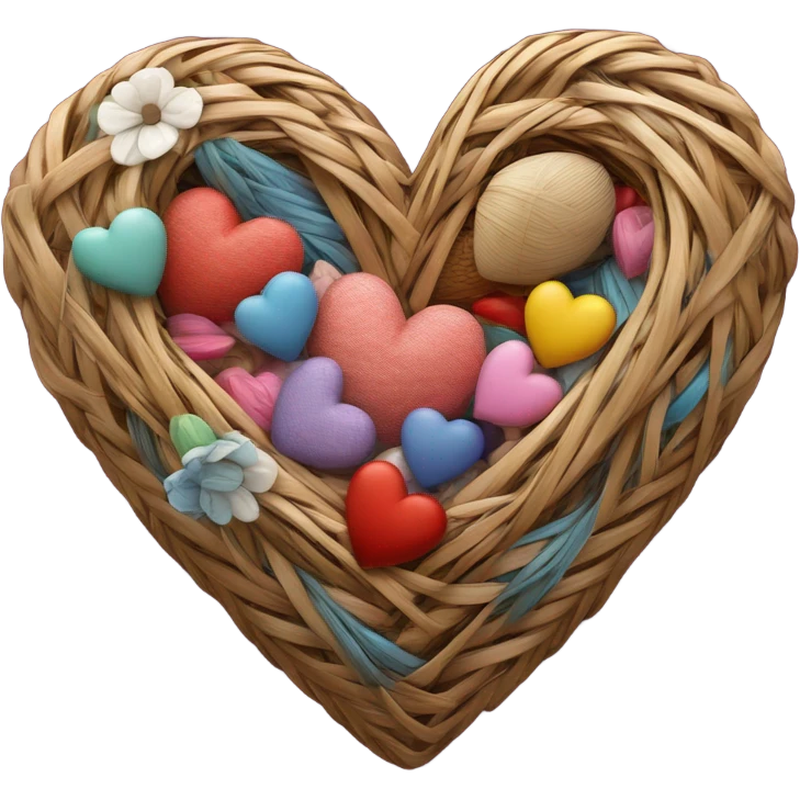 heart basket emoji