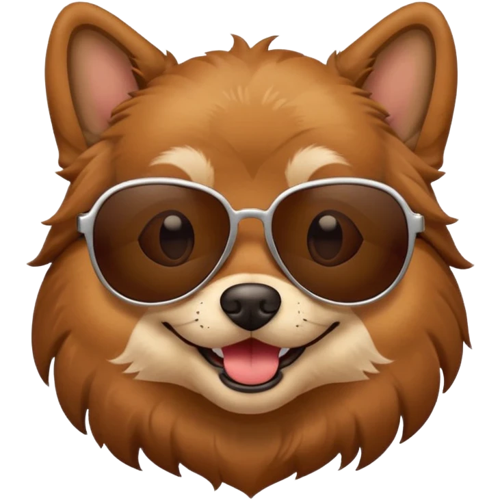 Dog with sunglasses emoji