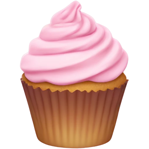 pastel pink cupcake emoji