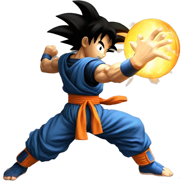 Goku using Kamehameha  emoji