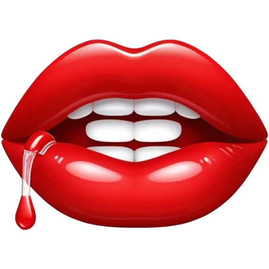 Scarlet lip gloss  emoji