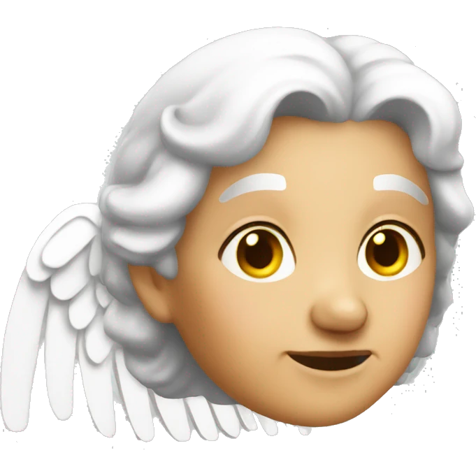 old woman angel emoji