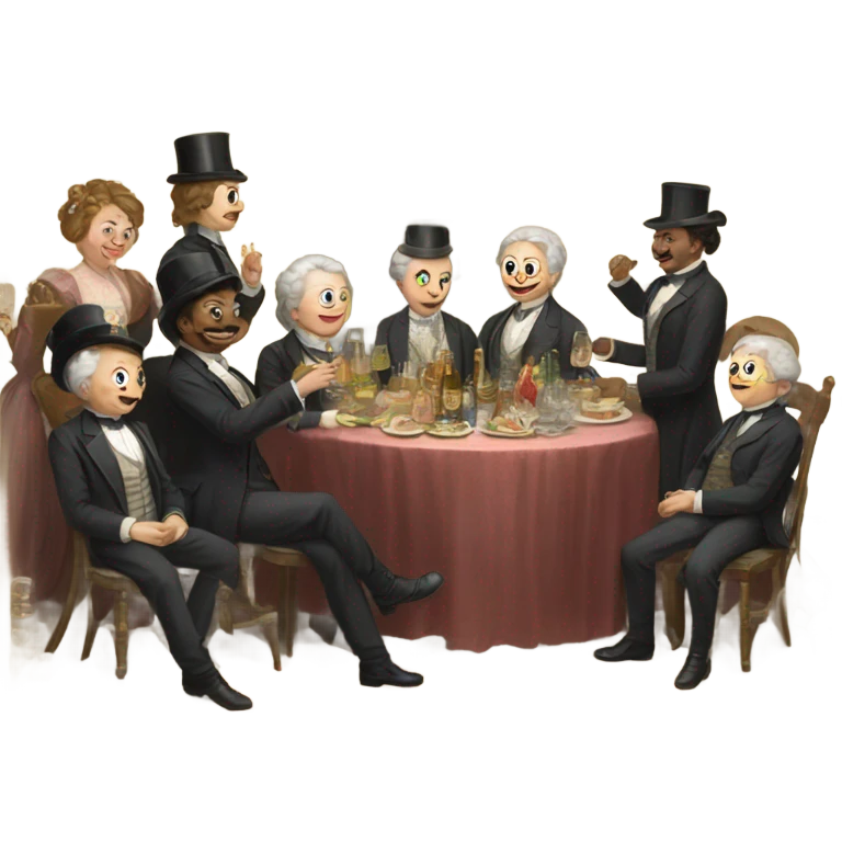 Victorian new years emoji