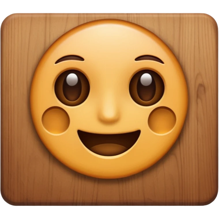 wooden board
 emoji