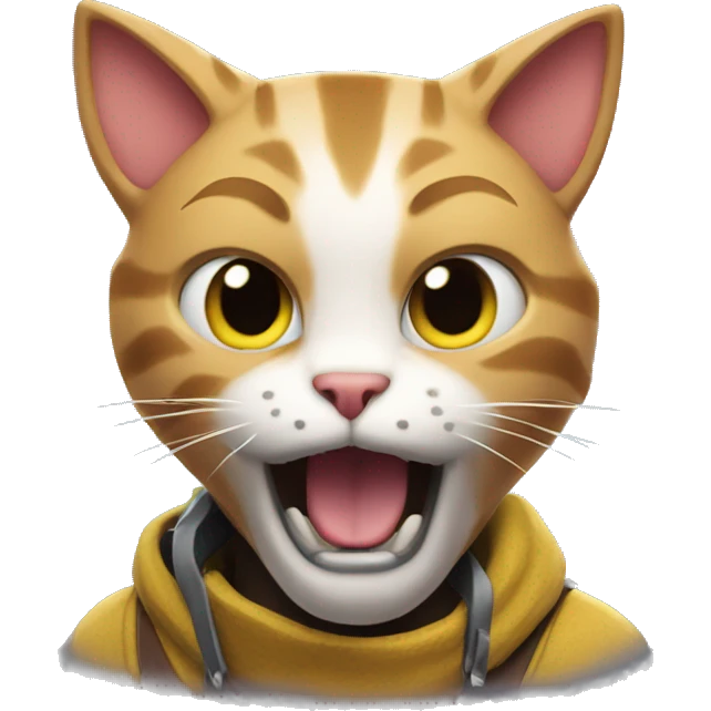 cat playing fortnite emoji
