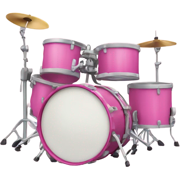 pink drum set  emoji