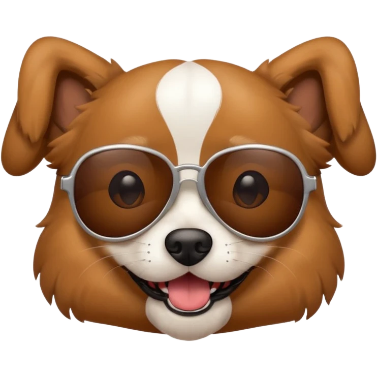 Dog wearing sunglasses  emoji