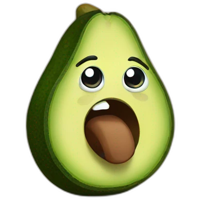 avocado is angry emoji