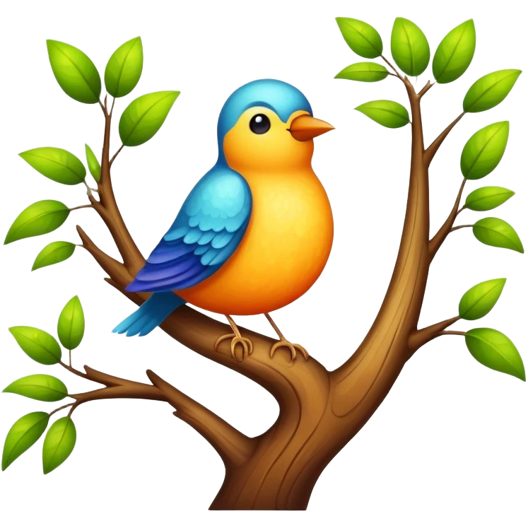 Specht am Baum der pickt emoji