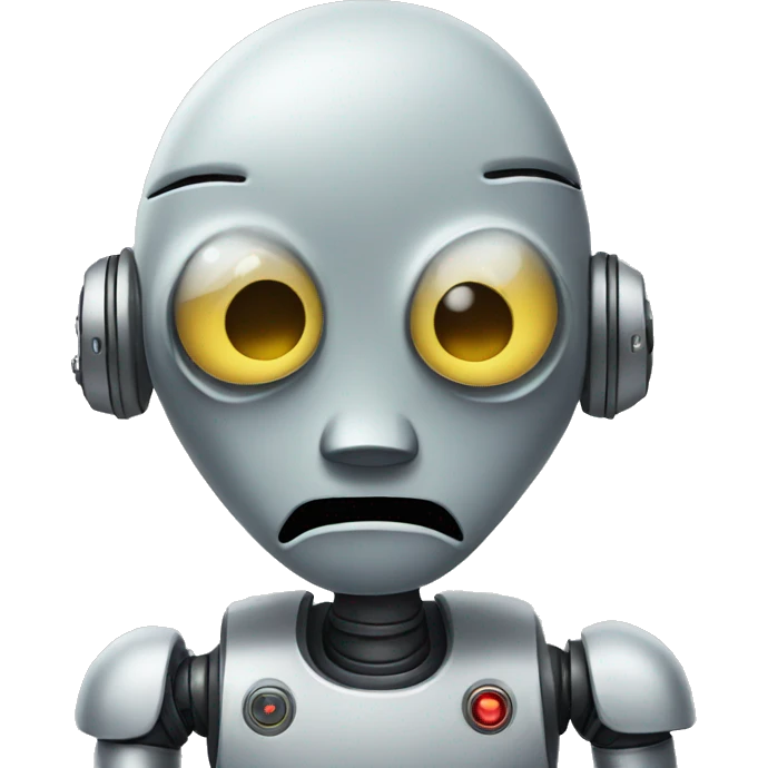 sad robot emoji