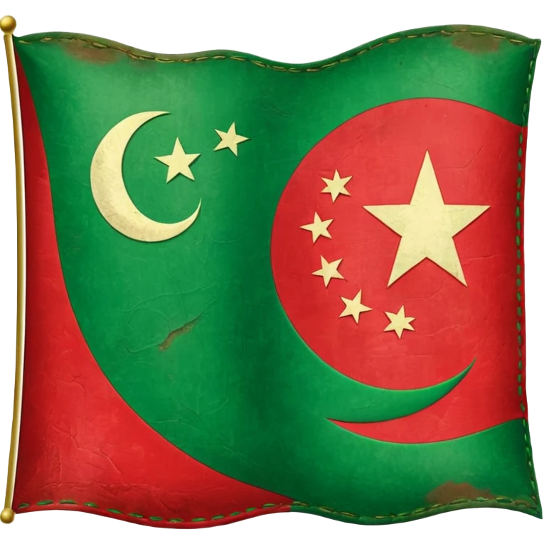 Green Ottoman flagg  emoji