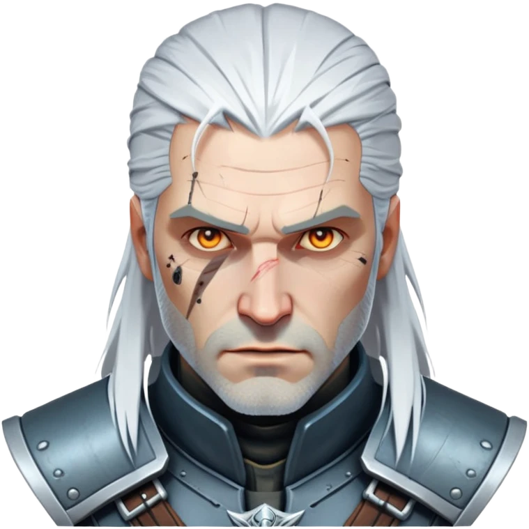 Geralt from The Witcher as a hi-tech space pirate emoji