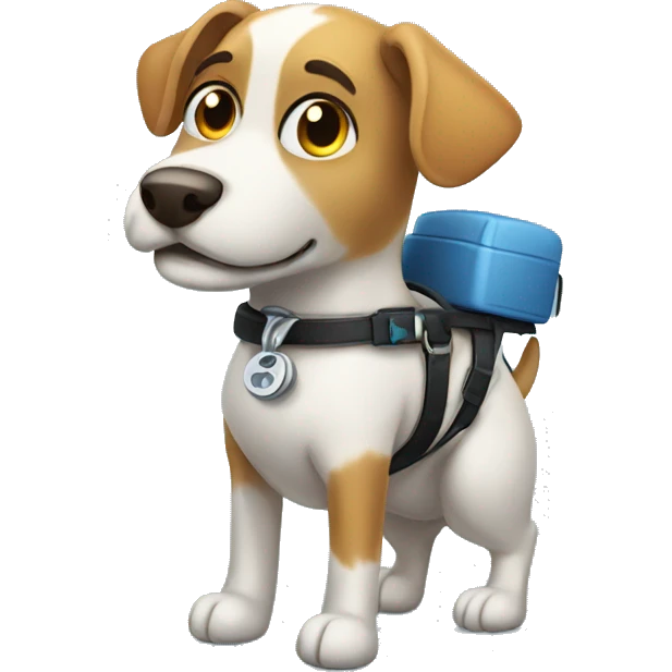 Dog with a wheelchair emoji