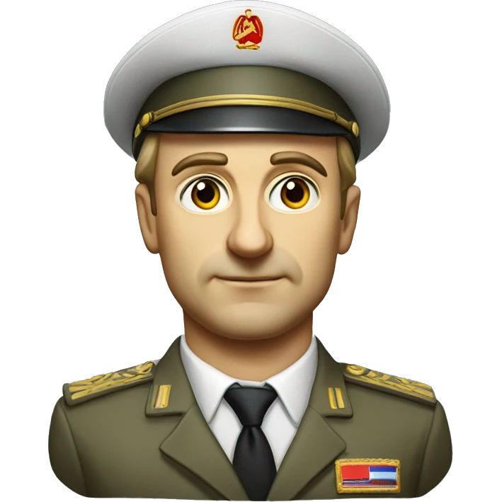 soviet engineer diplomat full scale photoealistic serious emoji