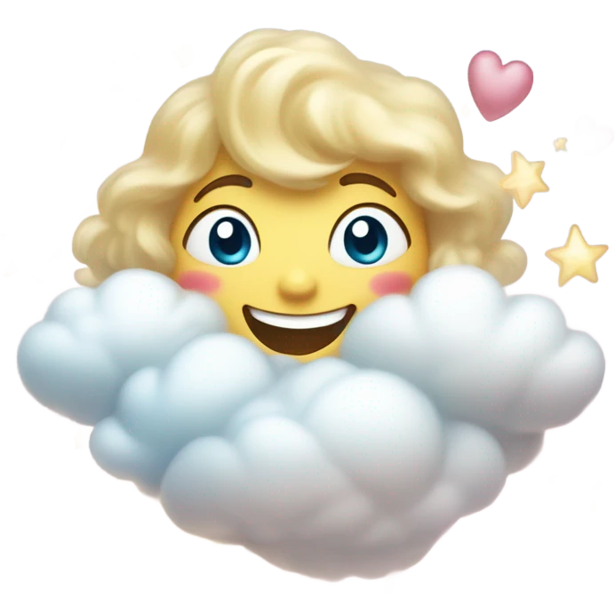 On cloud 9 happy  emoji