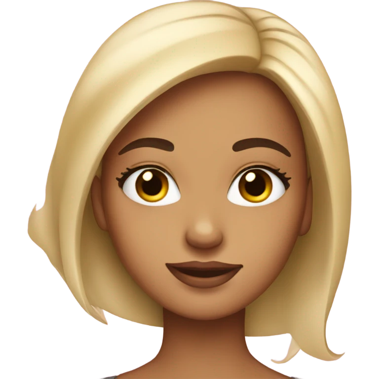 Girl wearing eyelashes  emoji