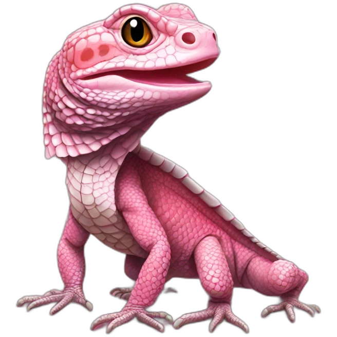 tegu lizard pink emoji