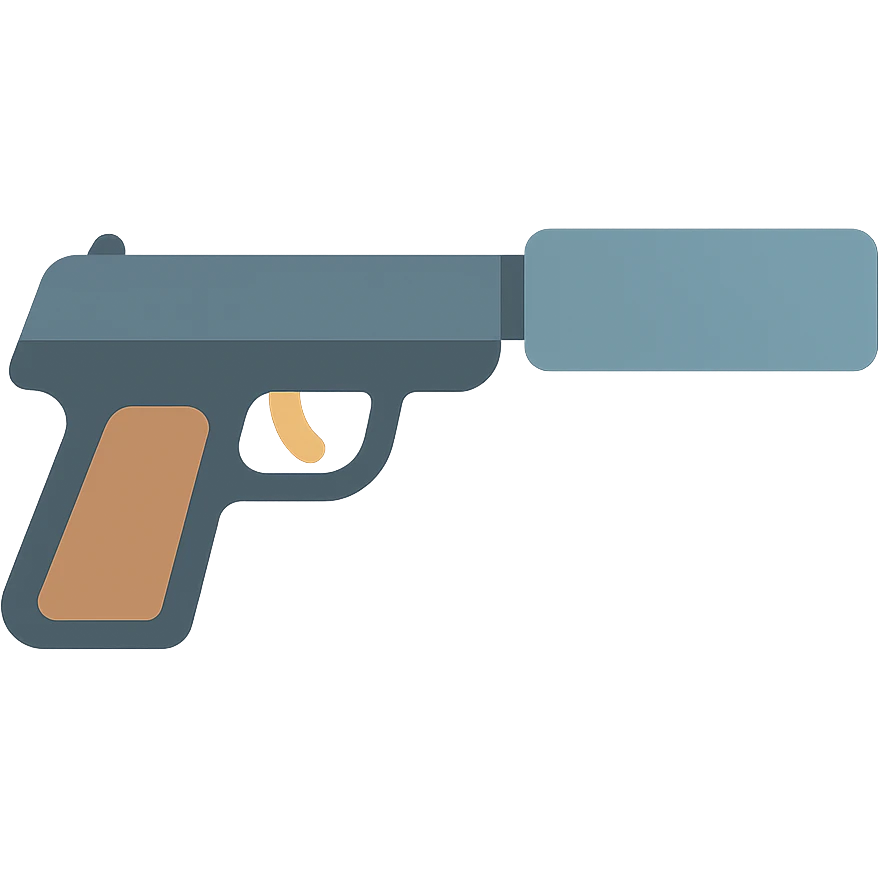 pistol with a silencer emoji