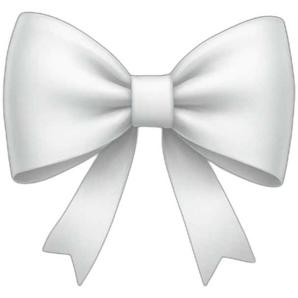 white bow emoji