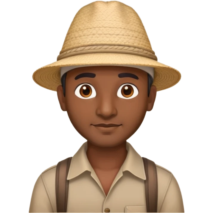 An indian man tourist guide  emoji