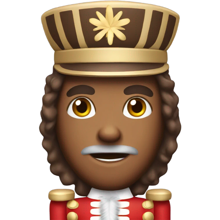 nutcracker, hair brown with torso emoji
