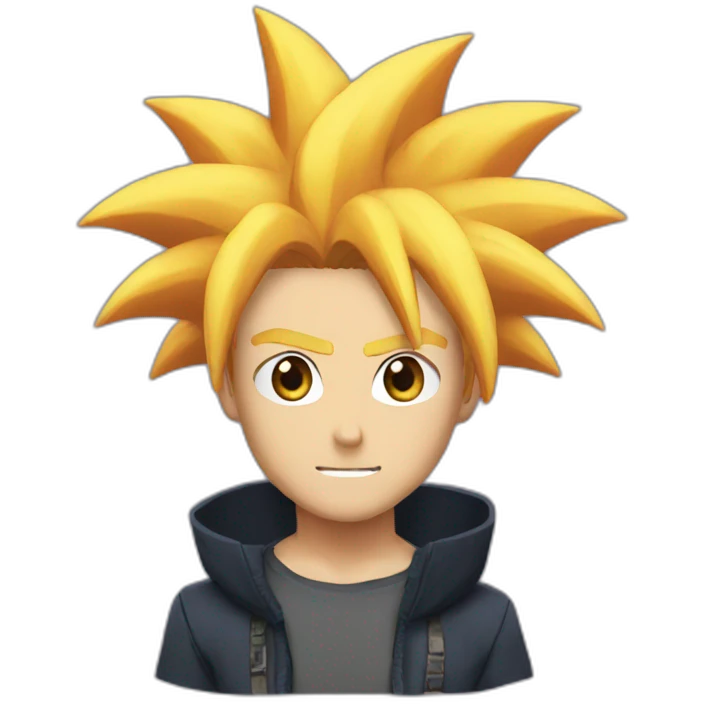 Naruto big hair emoji