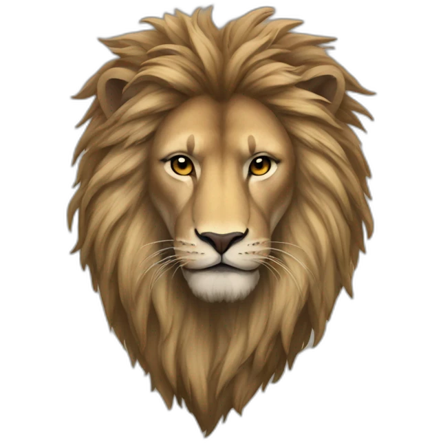 Kaslı aslan emoji