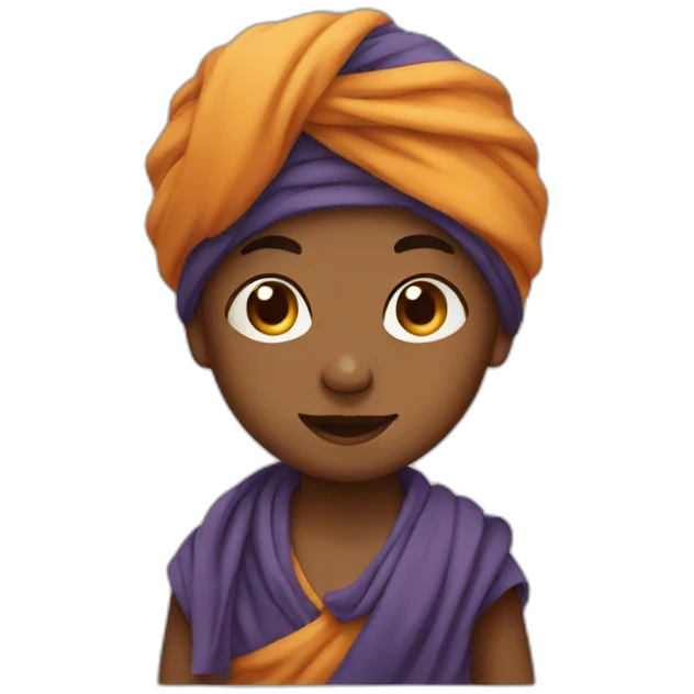 Cute kid with turban emoji