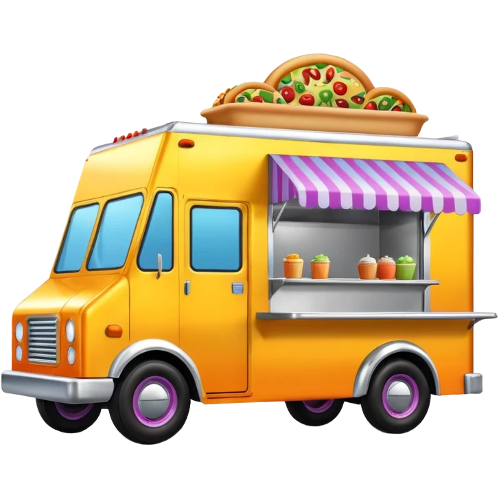 generate me a 3D food truck emoji