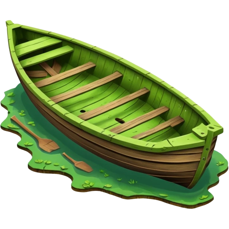 A sunken row boat emoji