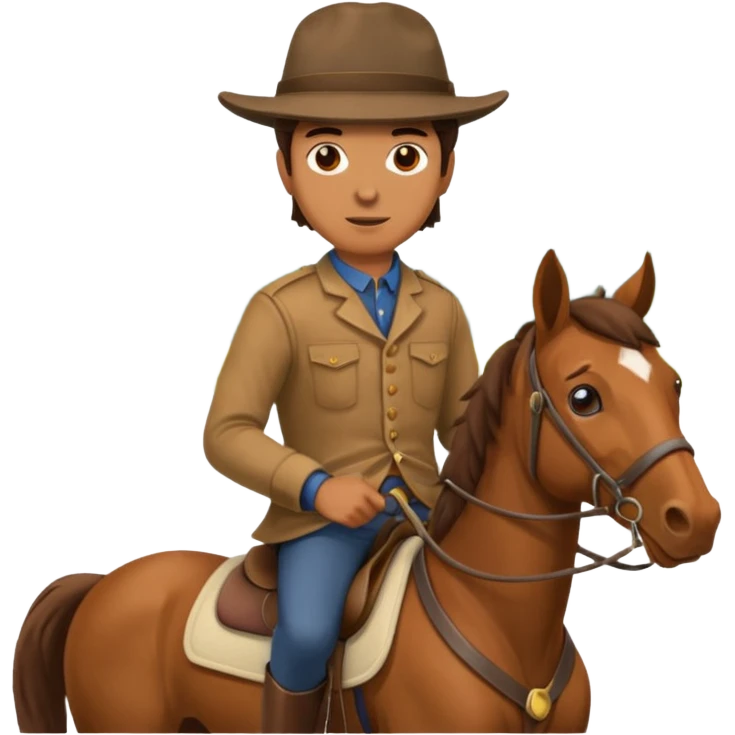 man on horse emoji