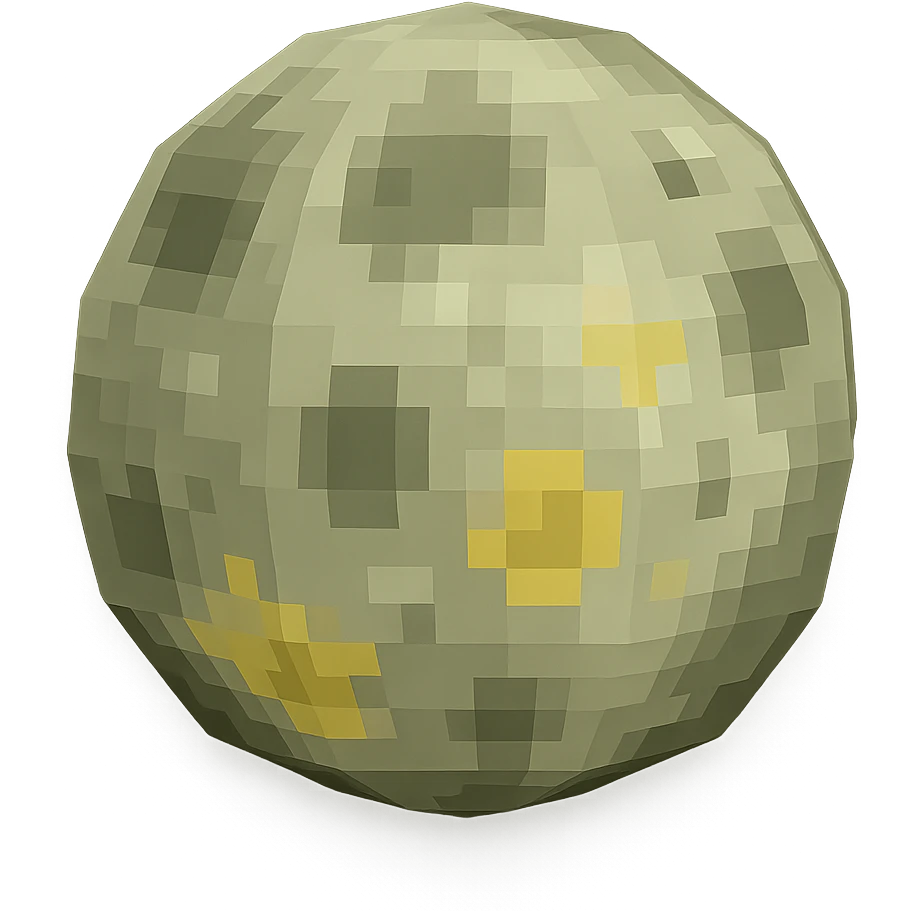 low poly 3D moon emoji