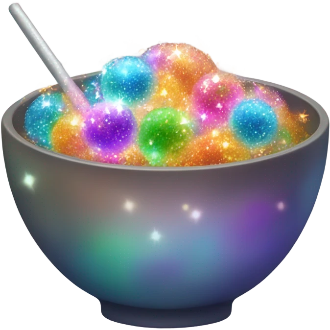 bowl with magic wand emoji