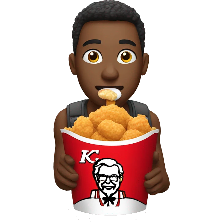 person eating kfc emoji