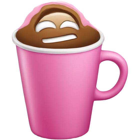 pink coffee emoji