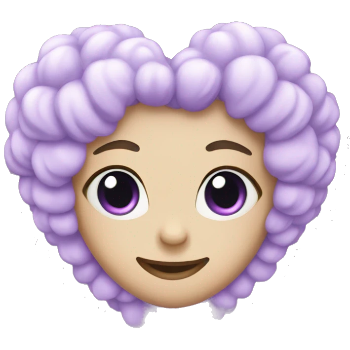 lilac heart emoji