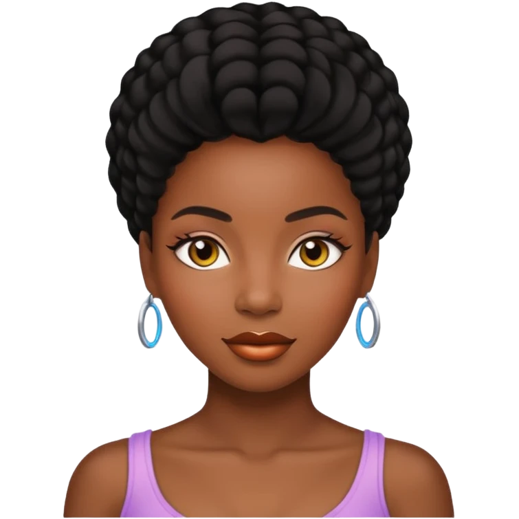 woman of God (black girl, super feminine and pretty, modern) emoji