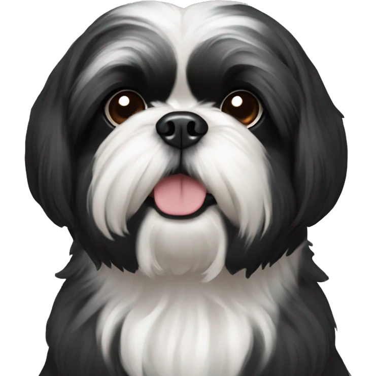 Black shih tzu  emoji