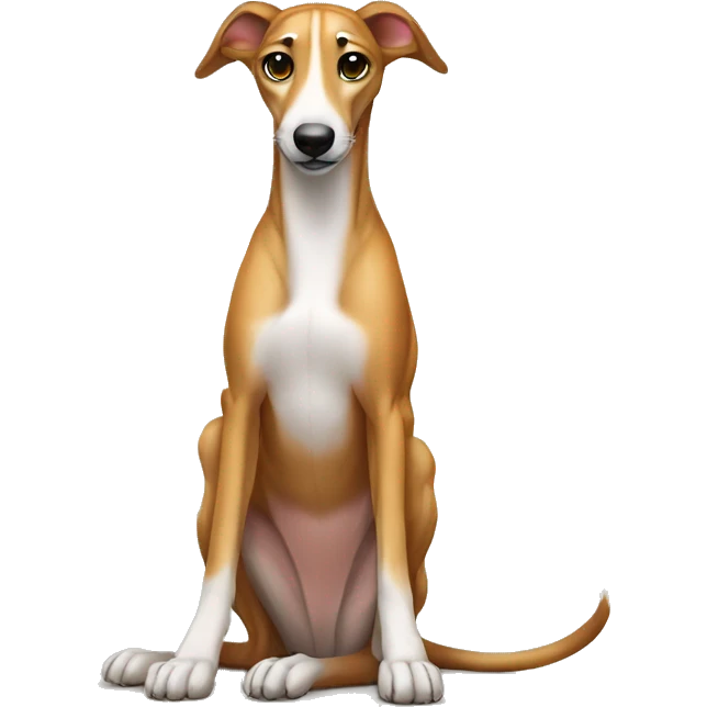 Sitting fawn tiger greyhound  emoji