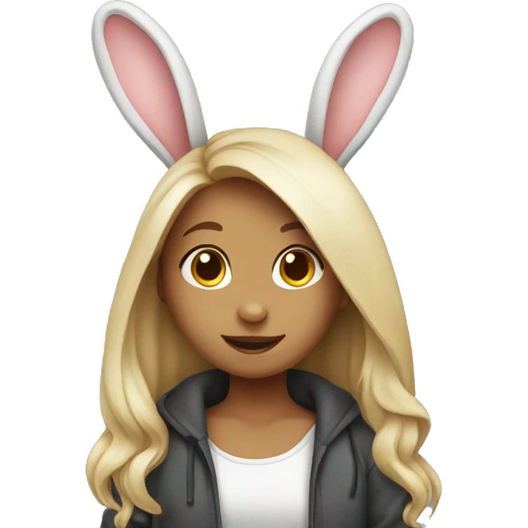 Girl rabbit emoji