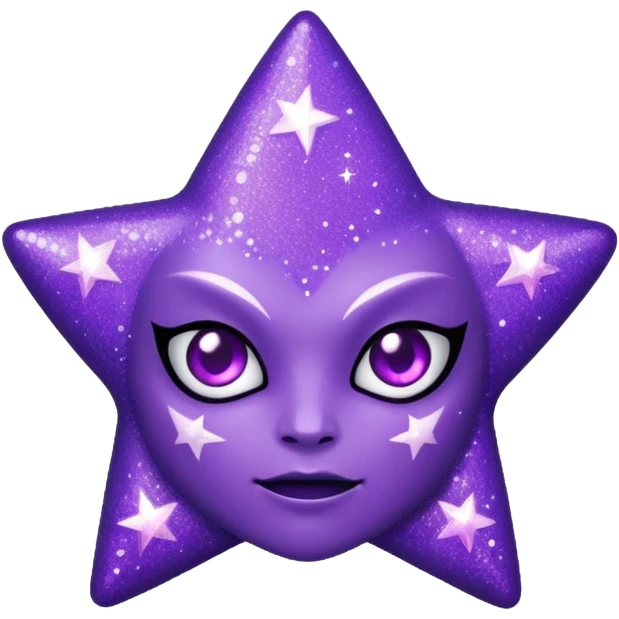 star demon purple glitter emoji