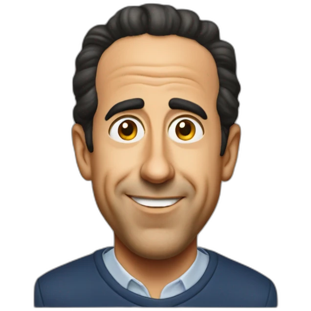 Jerry Seinfeld head emoji