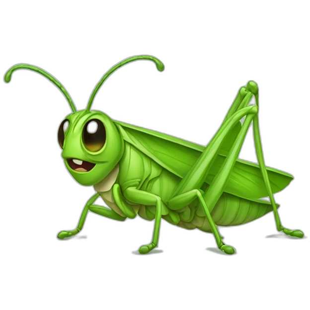 flustered grasshopper emoji