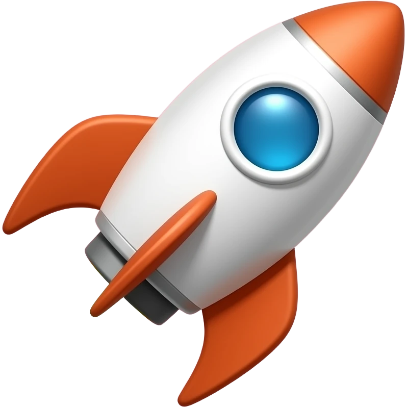 iheartradio logo on iphone with rocket emoji