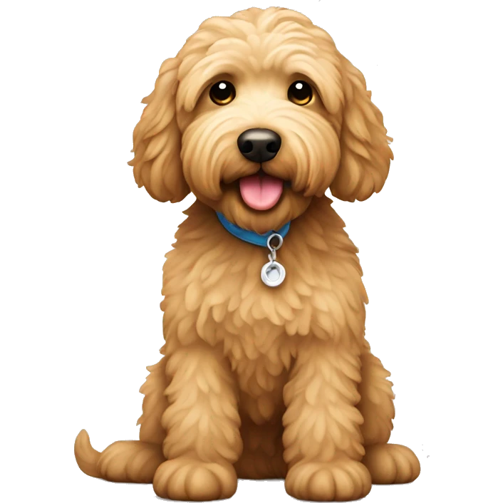 Apricot labradoodle  emoji