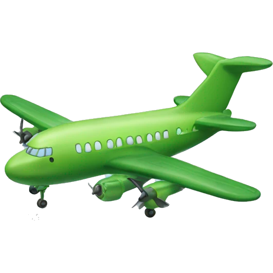 plane under the cucumber emoji