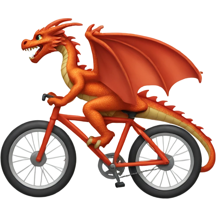 dragon riding a bike emoji